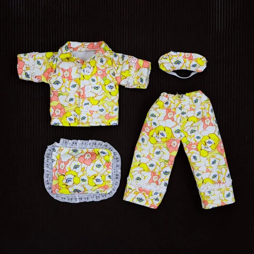 Pigiama per bambola da 30 cm a righe fai-da-te Abbigliamento casual Vestire vestiti per dormire per bambole Abbigliamento per la casa fatto a mano Vestiti per bambole BJD Puntelli per foto