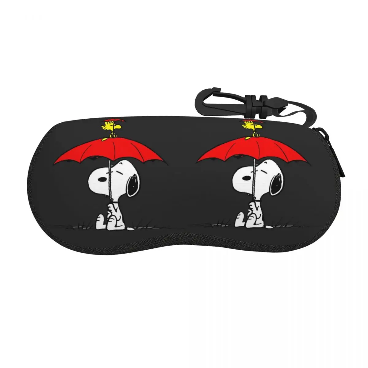 

Custom S-snoopys Dog Umbrella Eyeglass Glasses Case Women Men Soft Sunglasses Protective Box