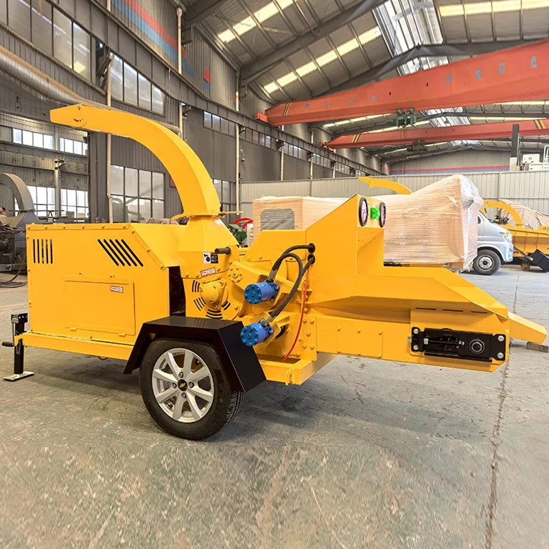 

【Хит продаж】Самоходный измельчитель древесины и веток 22.8 кВт с новым редукторным подшипником, высокопроизводительная лесозаготовительная техника, мобильное промышленное оборудование