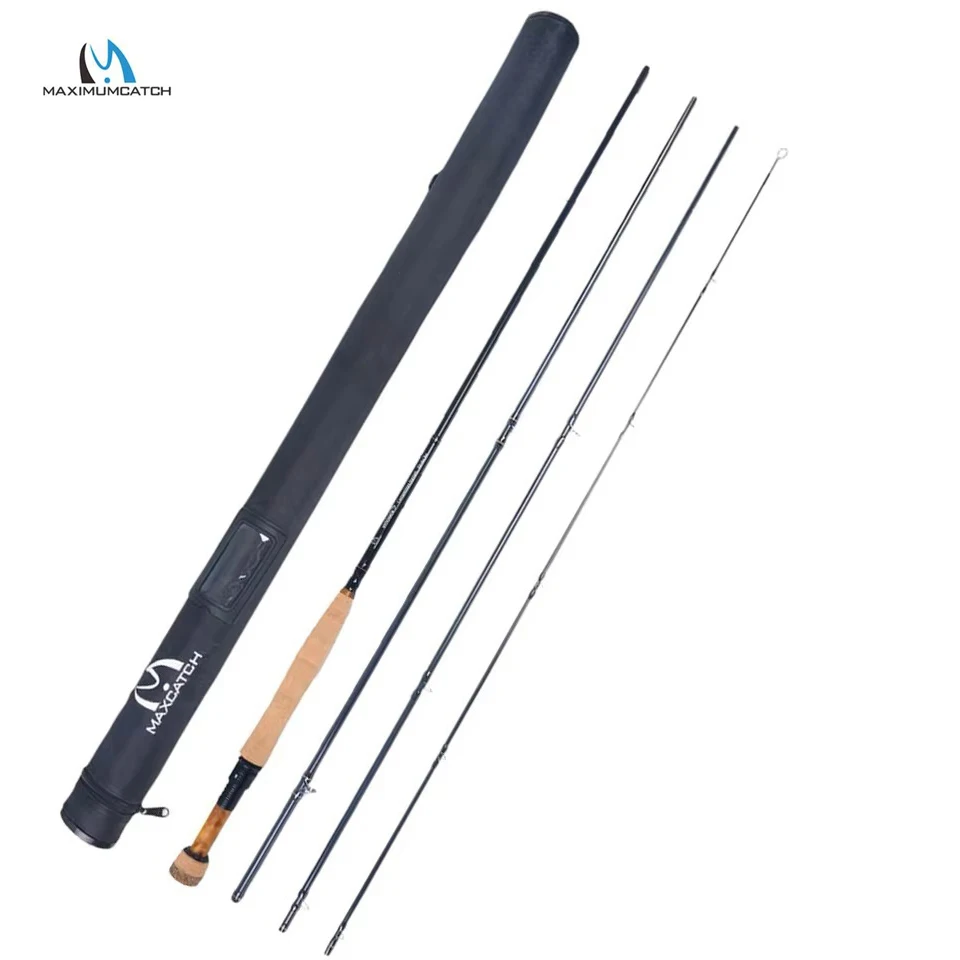 MAXIMUMCATCH 10-11ft 2/3/4WT InTouch competición Euro Ninfa caña para moscas IM12 fibra de carbono acción moderada caña de pescar técnica con mosca