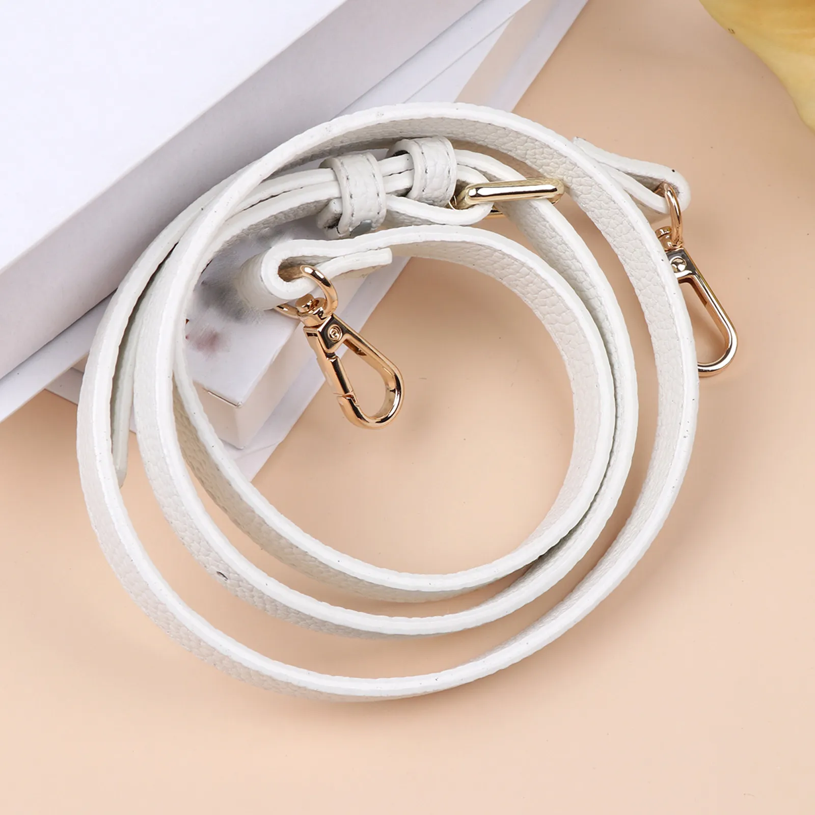 

Универсальный регулируемый белый длинный плечевой ремень из полиуретана для сумок-мессенджеров, дорожных сумок, спортивных сумок и портфелей