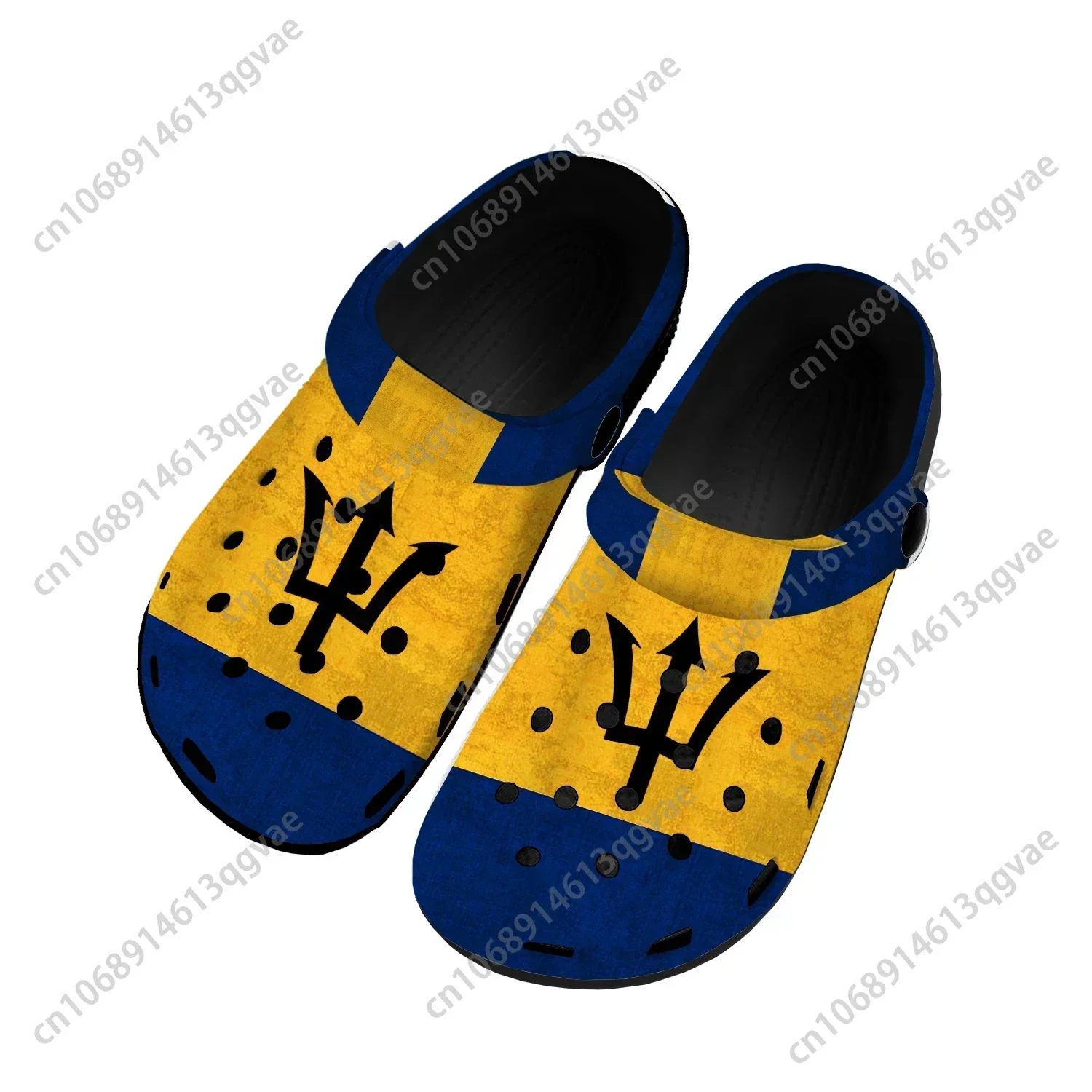 Barbados Flag Home Clogs Custom Water Shoes Mens Womens Teenager Barbados Shoe Garden Clog Breathable Beach Hole Slippers