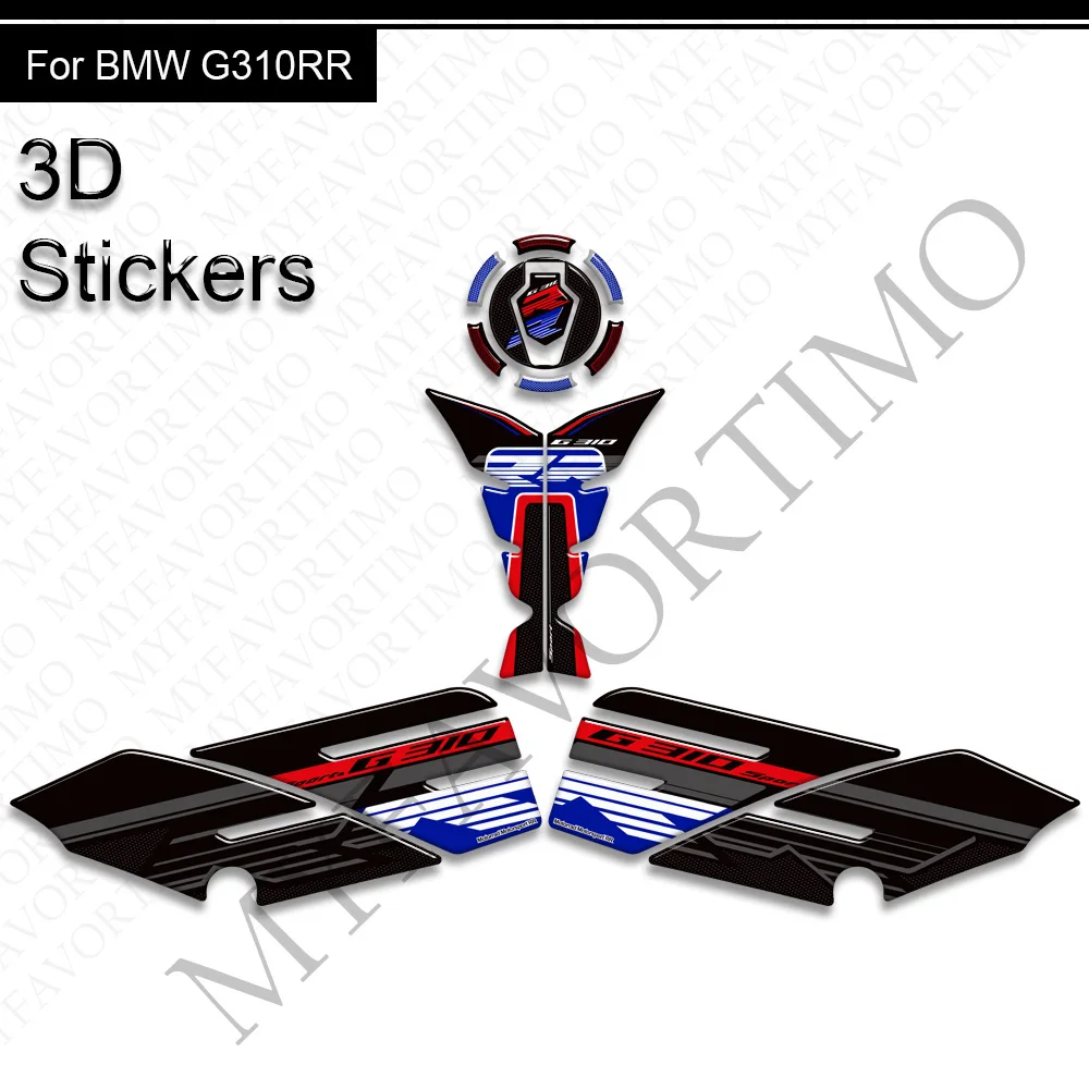 ل G 310 RR G310 G310RR 2023 2024 2025 خزان للدراجة النارية وسادة الغاز زيت الوقود الركبة ملصقات موتو هدية الحاجز حامي