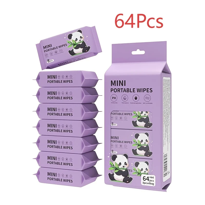 Mini portable wet wipes for carrying around view 4