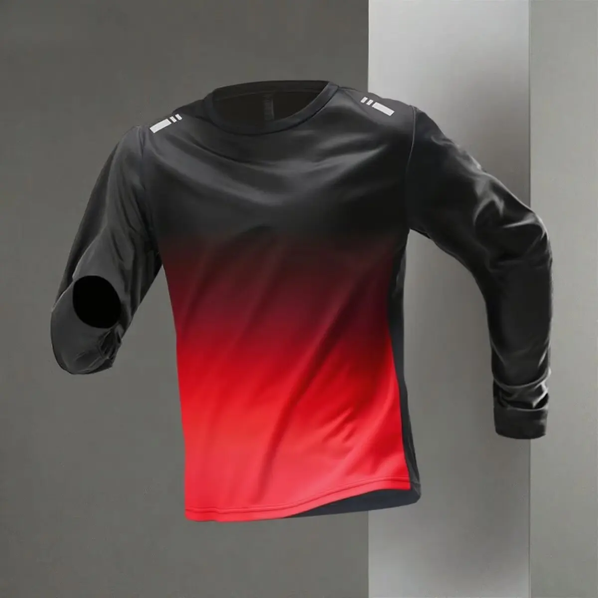 Langärmliges Herren-T-Shirt, Sportoberteil für den Frühling, neuer Stil für Laufen, Fitnesstraining, Outdoor-Wanderkleidung für Frühling und – Detail 4