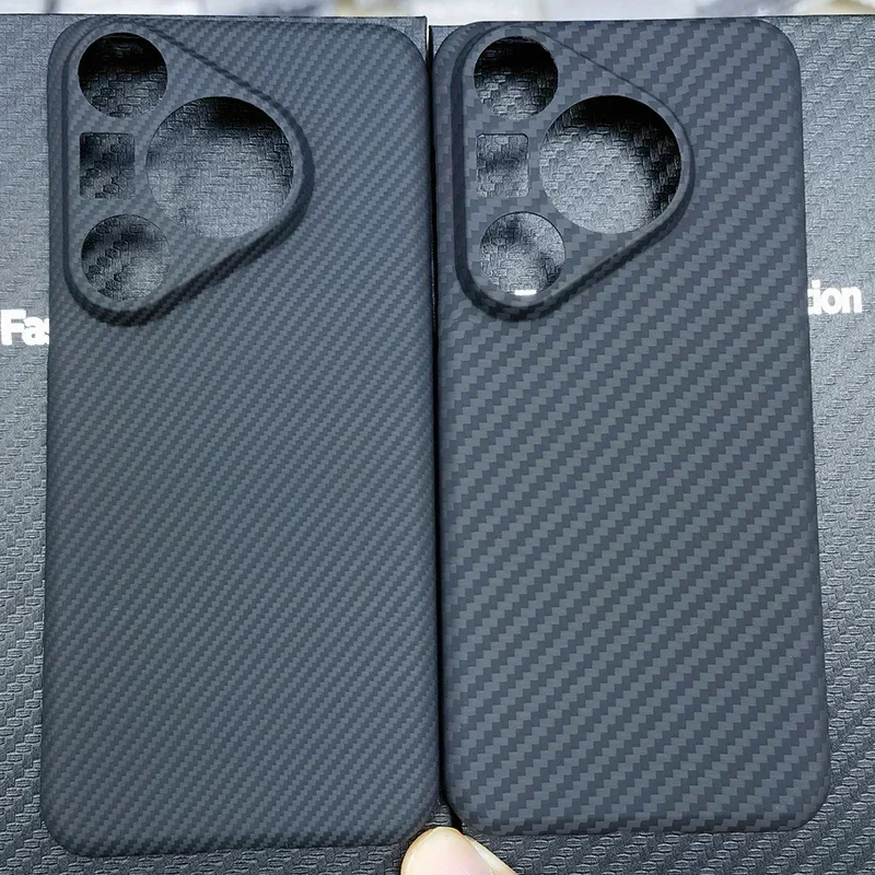 Genuine Real Carbon Fabric Fiber Aramid Case For Huawei Pura 70 Pro / Pura70 Super Thin Ultra Thin Ultrathin Light Shell