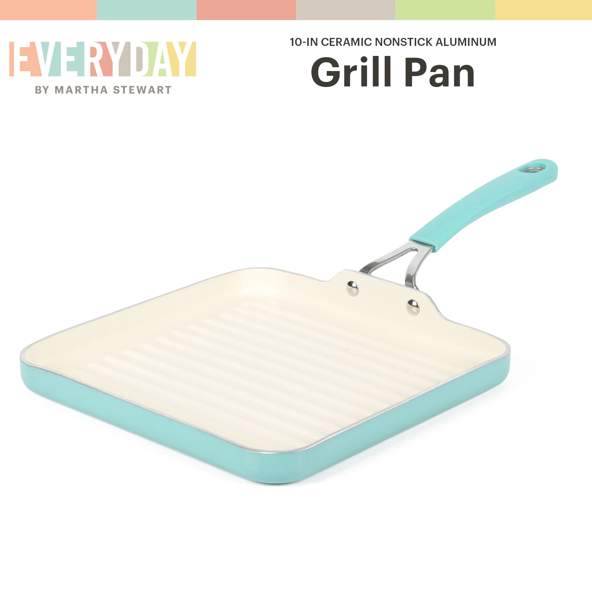 Griddle in Teal Color Perfect for Indoor Outdoor Cooking