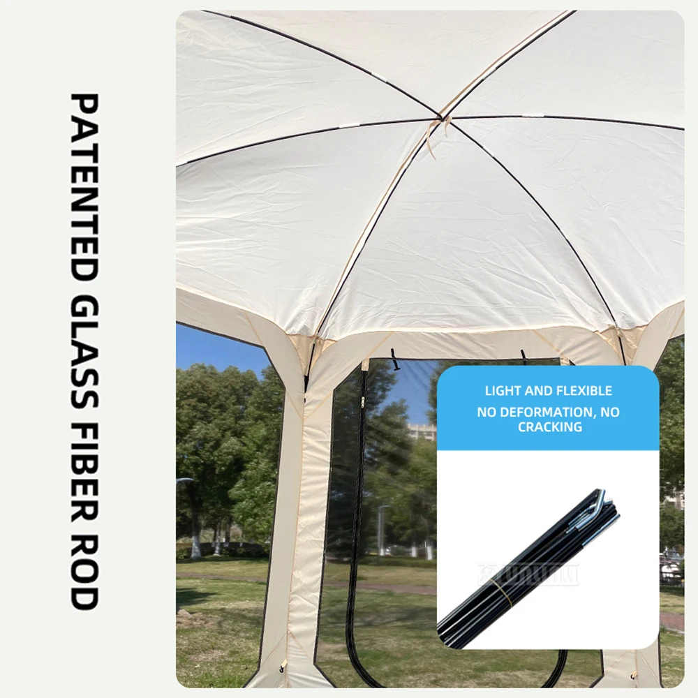 Portable Outdoor Camping Sunshade Tent Mosquito Proof Outdoor Picnic Shelter with Large Space