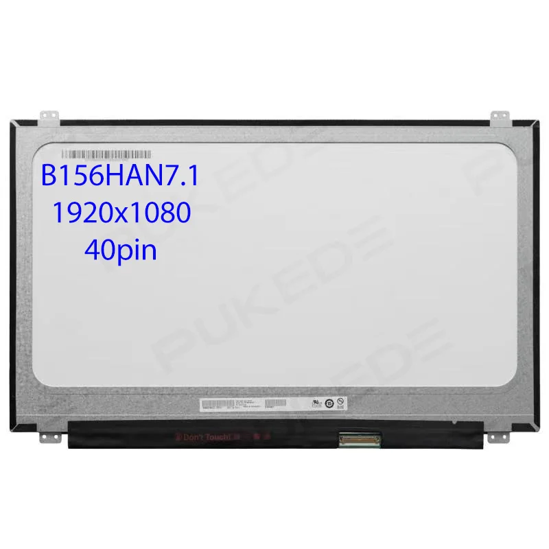 

Тонкий ЖК-экран 15,6 дюйма 40pin FHD IPS B156HAN07.0 B156HAN07.1 144 Гц 72% NTSC