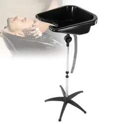 Barbershop Shampoo Bowl With Tube Chair Mobile Wash Hair Height Adjustable Hair Washing Sink Suitable Beauty Salon Tools