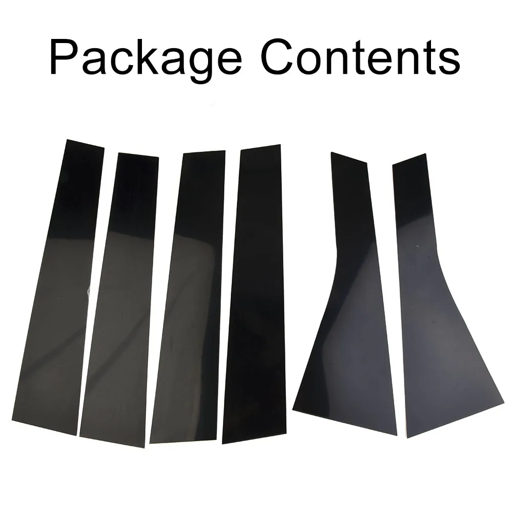 

Brand New High Quality Left & Right Pillar Stickers Post Side Trim DIY Door Pillar Decor 2011-2021 Black Cover