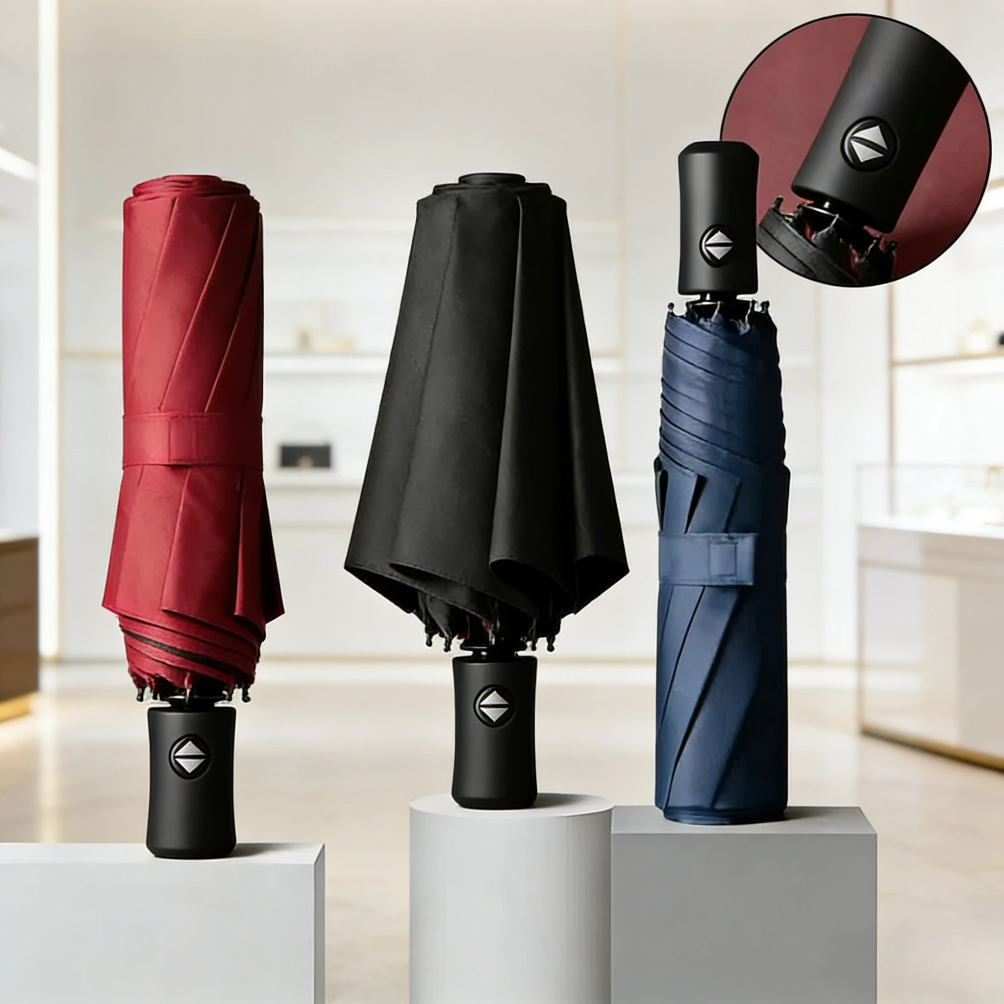 Large Windproof Travel Umbrella – Fully Automatic Open/Close, Waterproof & UV Sun Protection for Rain or Shine