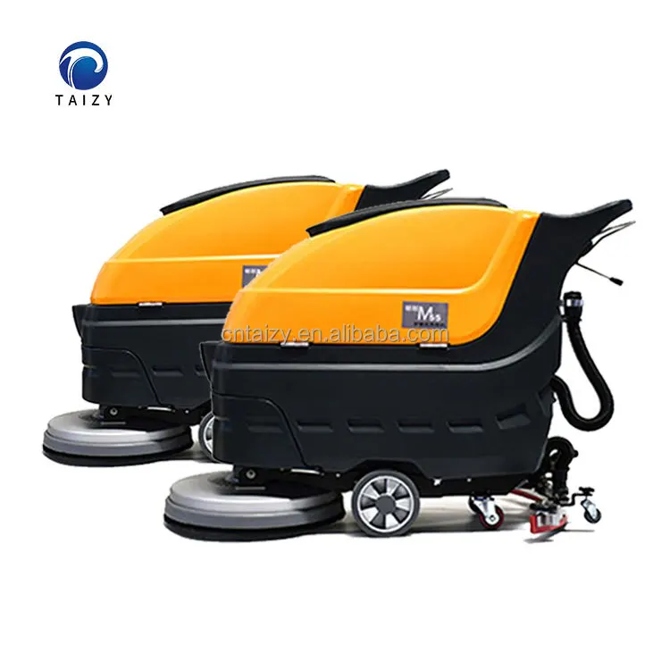 commercial electric floor cleaning machine brush floor scrubber