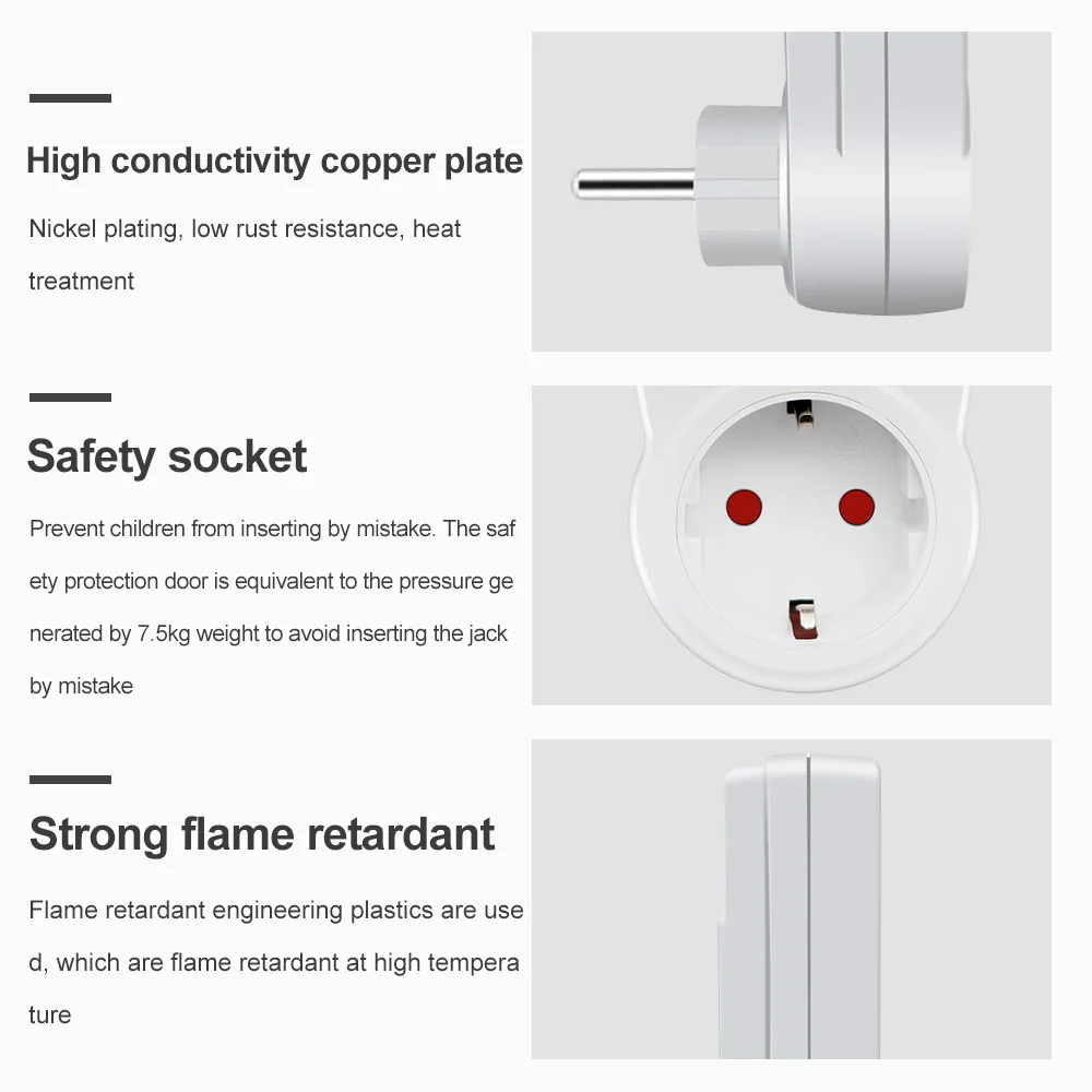 Digital Power Meter Wattmeter Electricity Usage Monitor Voltage Voltmeter Ammeter Socket Tester Energy Meter EU Power Plug 230V