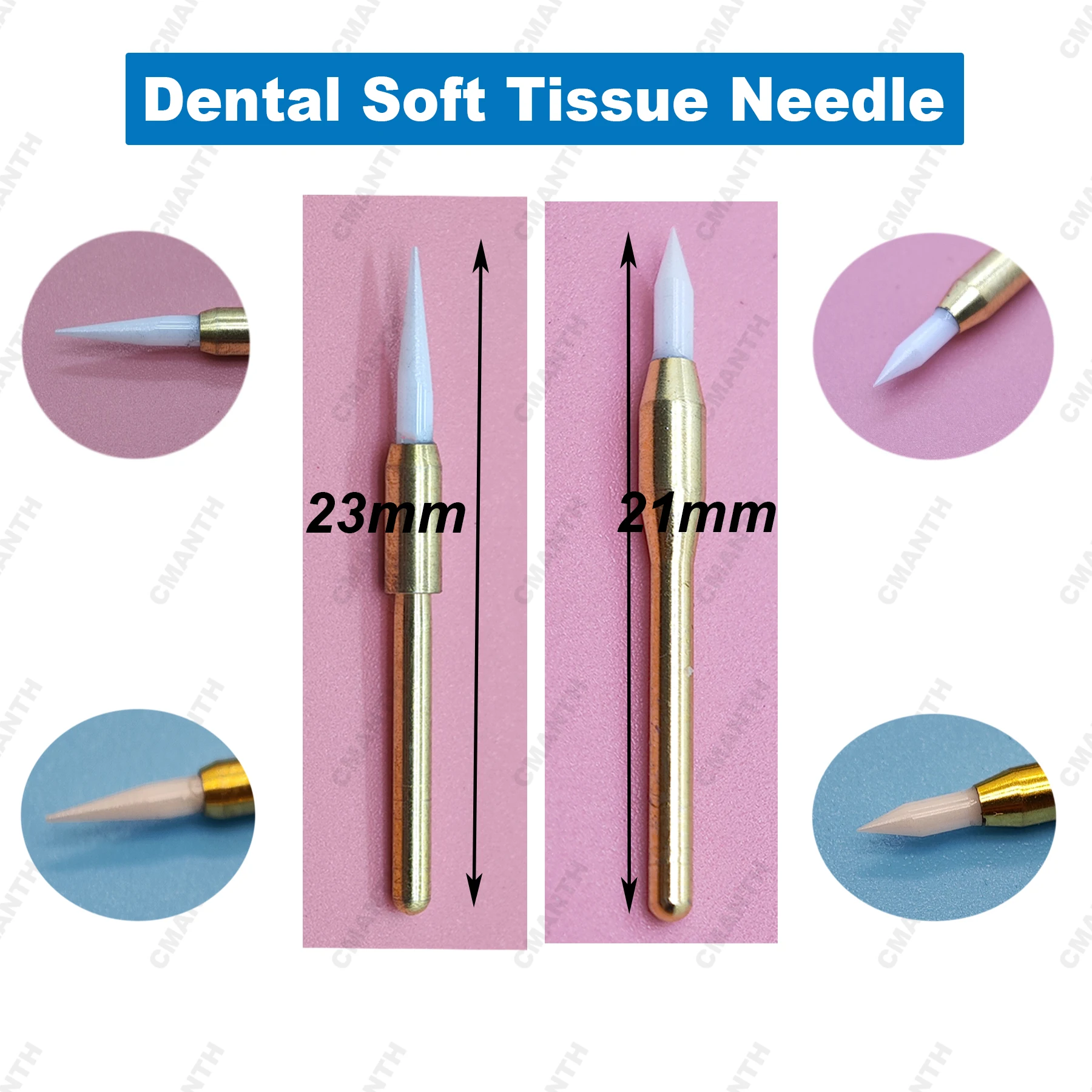 Recortador Dental de tejido blando, fresa de 21/23mm para implante, cerámica quirúrgica, tejido blando, materiales de corte de gingiva para dentista