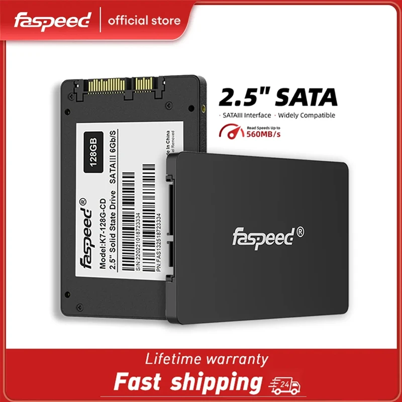 Faspeed 256GB SSD 1TB 2.5 Sata3 Solid State Drive 512GB 128GB HDD 1 TB 512 GB Sata 3 Internal Hard Drive For Desktop Laptop PC