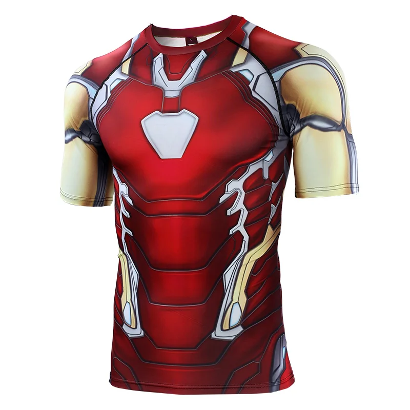 New Anime Comics T Shirt Men 3D Printed Short Sleeve Bodybuilding Summer Shirt Fashion Compression Men T-Shirt Tops Tees