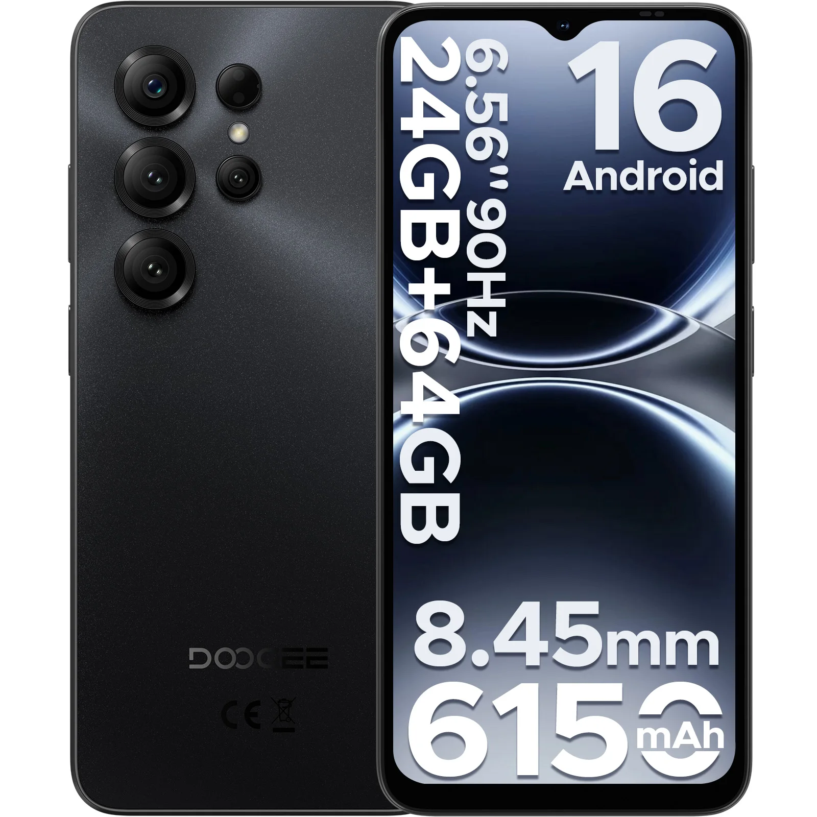 DOOGEE Note56 X Android 16 Smartphone 24GB 64GB 6.56