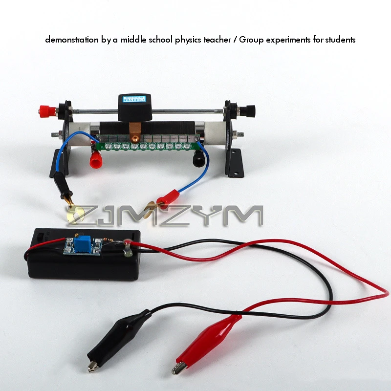 1Set Sliding Rheostat Demonstrator Simulator with LED Current Direction Display Physics Teaching Instrument