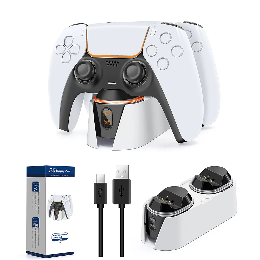 

5V 3A Controller Charger Gamepad Charging Dock Portable Charging Dock for PS5 Elite Controller PS5 Controller Charger