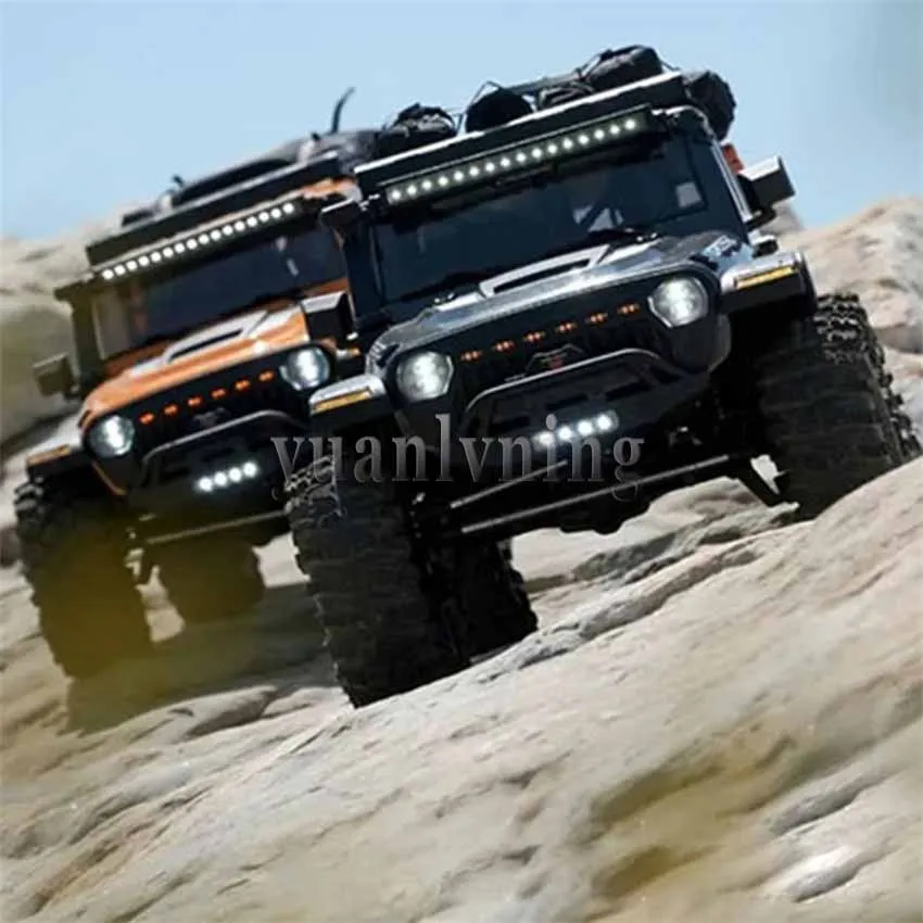 EMO X4 1/8 RC Electric Remote Control Model Car Big Leopard Off Road 4WD RTR Crawler Road Rescue Vehicle 2.4G Cars