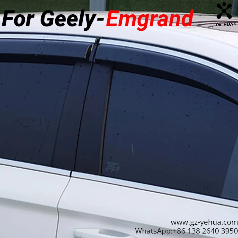 For GEELY EMGRAND 2022-2023 Window Rain Eyebrow Rainproof Strip Rainproof Board  Automobiles Parts Accesorios Para Auto Tools