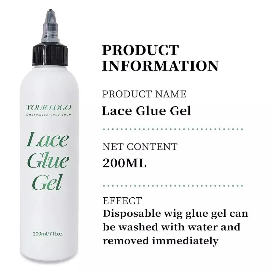 10 Chiếc Chất Lỏng Trong Suốt Ren Keo Keo Chống Thấm Nước Tóc Giả Dính Gel Phụ Giữ Tóc Giả Dính Cho Trước Bộ Tóc Giả Tiểu Thư tùy Chỉnh Logo