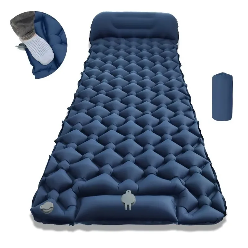 Outdoor Light Sleeping Cushion Camping Waterproof Air Cushion Inflatable Single Air Bed Suitable for Picnics Fast Delivery