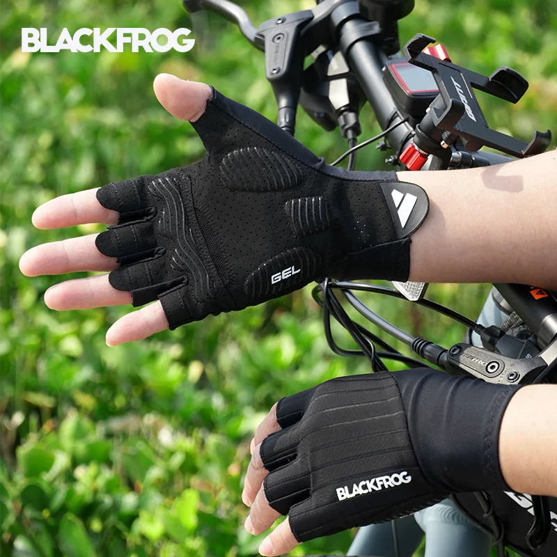 

2025 Men's Half Finger Cycling Gloves Summer Breathable Elastic Shockproof GEL Palm Pad Outdoor Sport Women MTB Road Bike Gloves