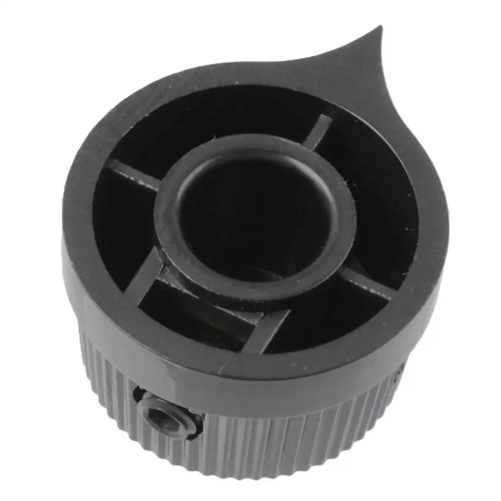 Verstärker-Bedienknöpfe, schwarzes Kunststoff-Potentiometer-Knopfset für die Reparatur von Musikinstrumenten und Upgrade des Gitarrenpedals