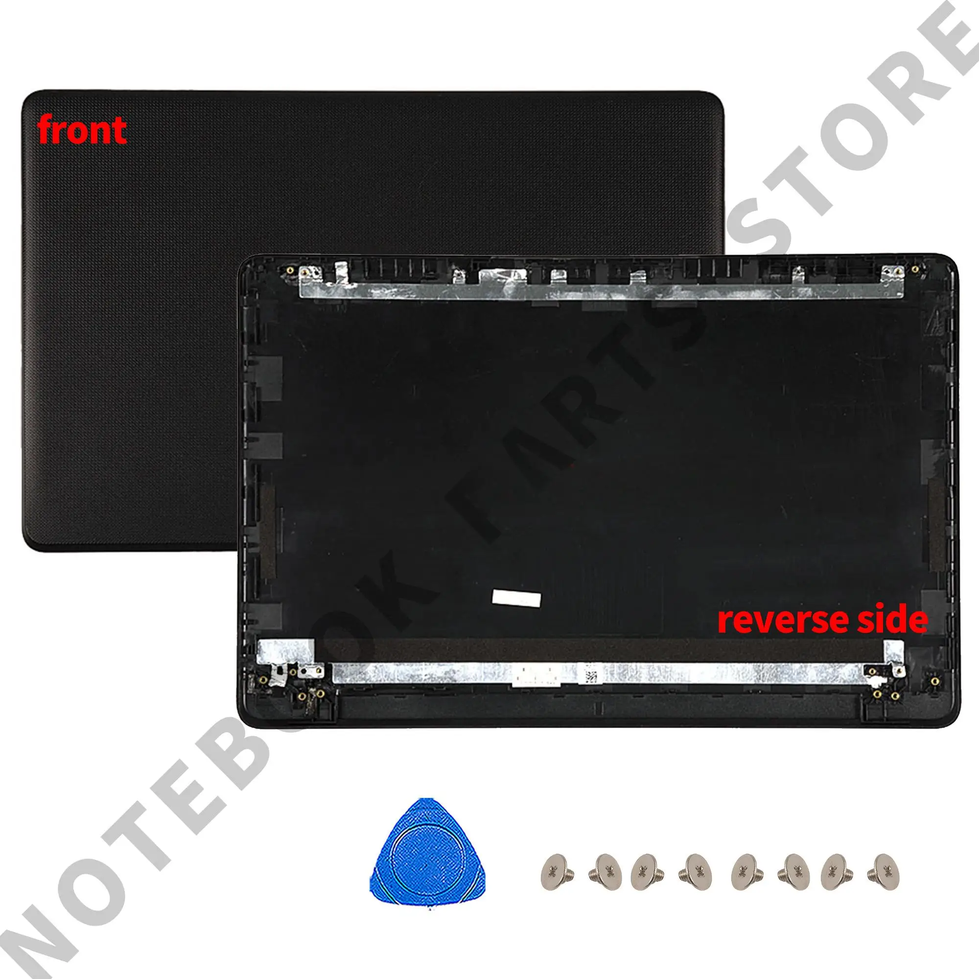 Imagem -04 - Laptop Lcd Tampa Traseira Dobradiças da Moldura Frontal Peças do Caderno Substituição Preto 15-bs 15t-bs 15-bw 15z-bw 250 g6 255 258 g6 Novo