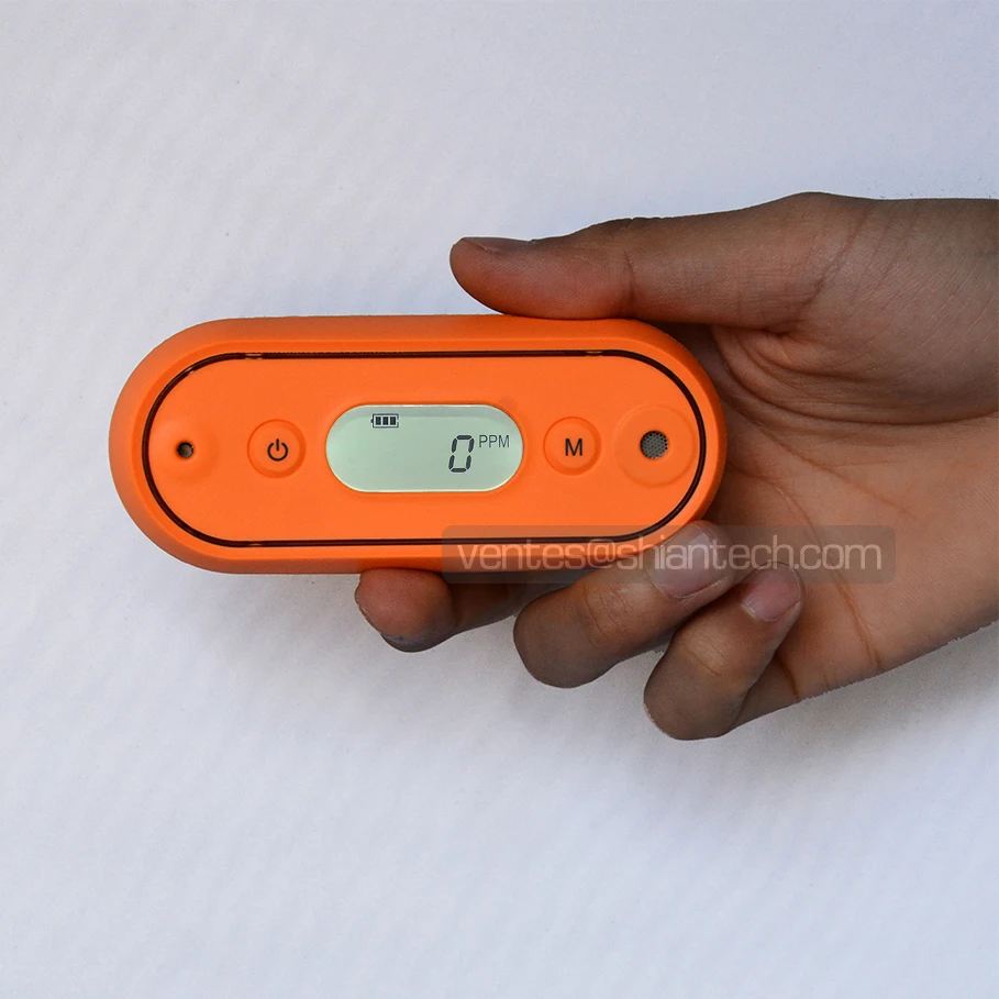 IP67 koolmonoxidedetector, draagbare CO-detector 0-999 ppm bereik koolmonoxide videoweergave CO-tester met batterij