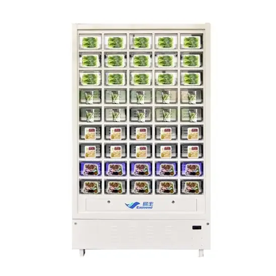 Factory Best Customized Cold Food Egg  Vending Machine Fruit 45 Lockers choices for Farm