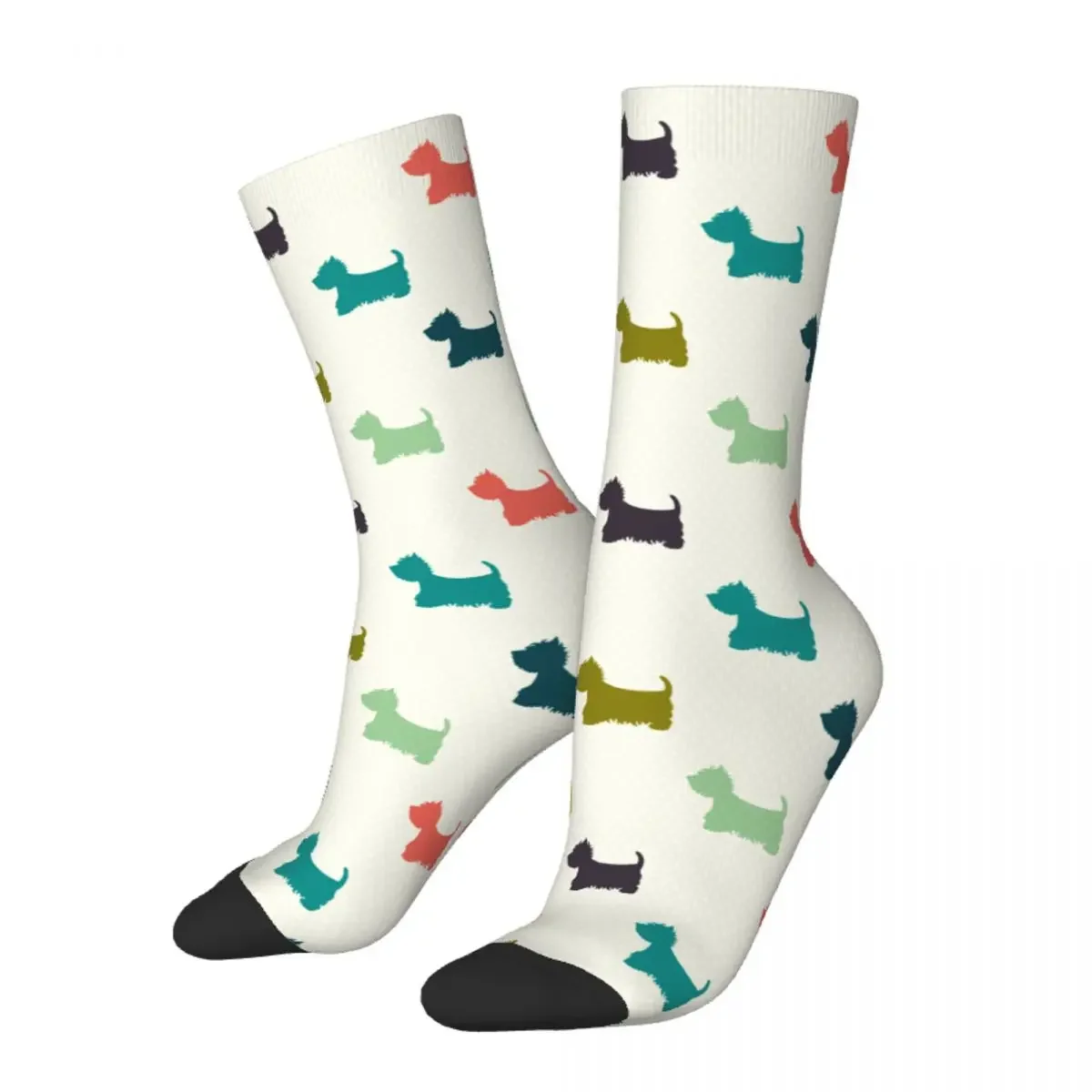 

Westie West Highland Terrier Socks Men's Women's Polyester Casual Dog Socks Harajuku Spring Summer Autumn Winter Socks Gifts