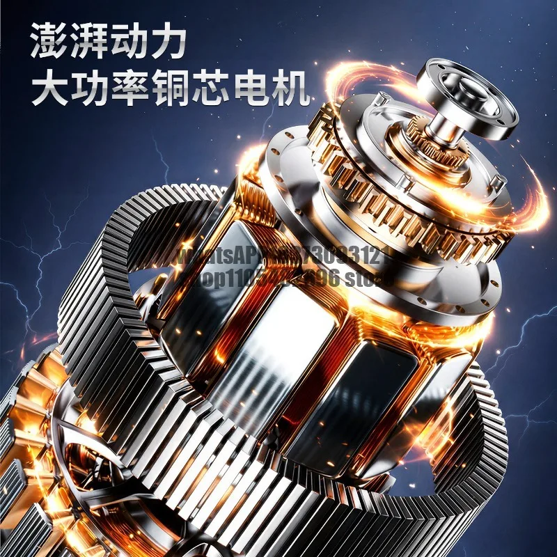 Desktop electric wrench, high-torque rechargeable handheld railway rail bolt and nut fastener