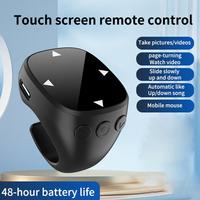 Remote Control for TikTok, Touch Screen Page Turner for iPad iPhone, Bluetooth Camera Video Recording Remote, Scrolling Ring