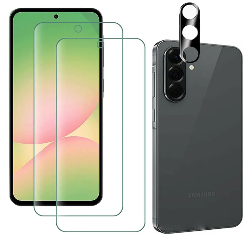 Vidrio Templado para Cámara para Samsung S26 A56 A36 A55 A35 A54 A34 A52 A15 A16 A14 S21 S22 S23 FE S24 S25 Ultra Protector de Pantalla