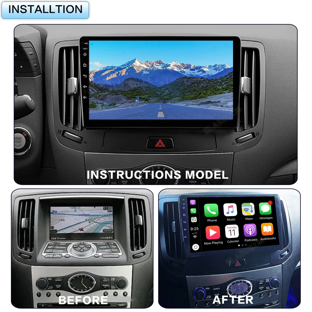 جديد 9 بوصة لإنفينيتي G4 G25 G35 G37 2006-2013 راديو السيارة الاندورويد الوسائط المتعددة مشغل فيديو سيارة الصوت مشغل استريو الملاحة