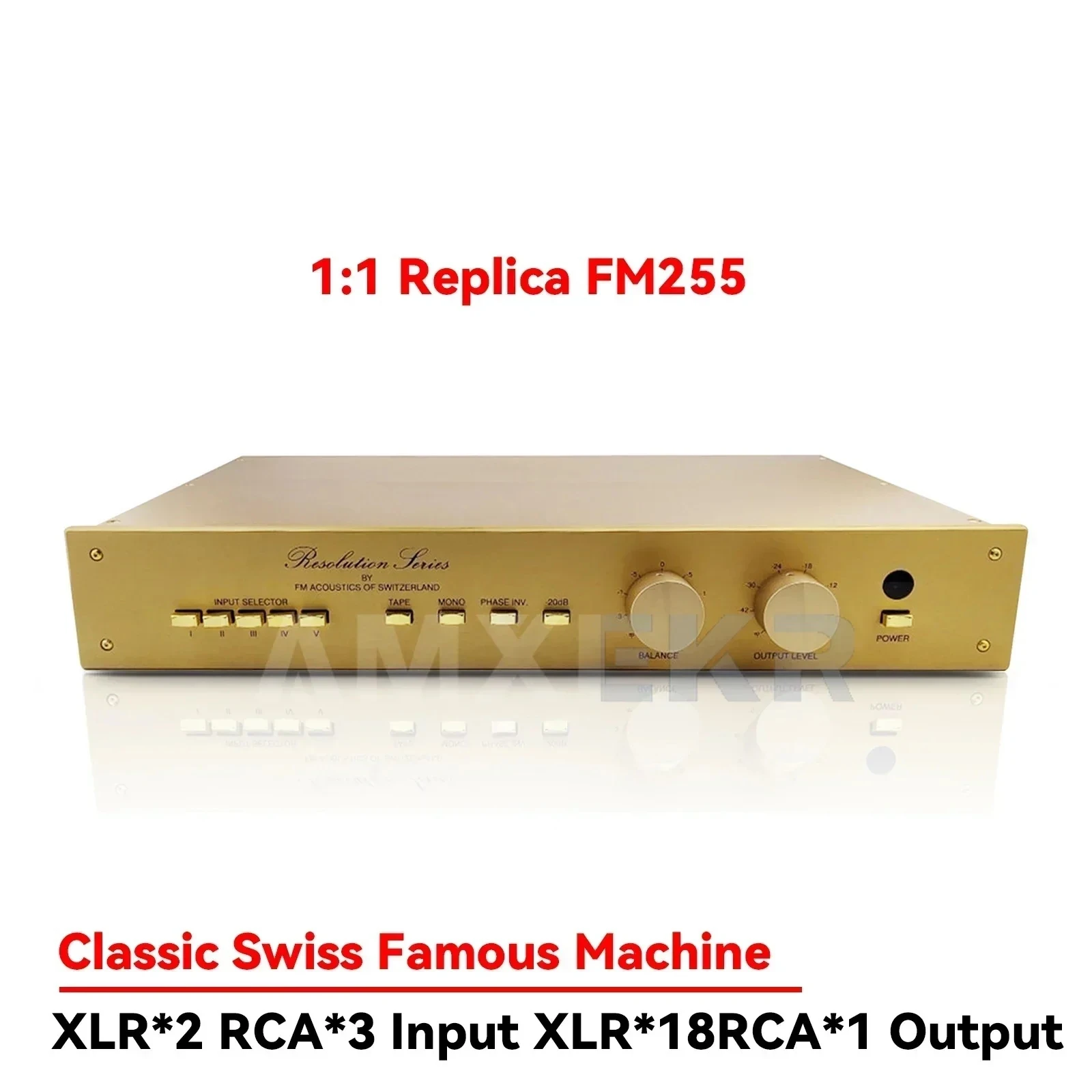 

AMXKER FM255 1:1 replica of the Swiss classic circuit fever hifi preamplifier 2024 latest version