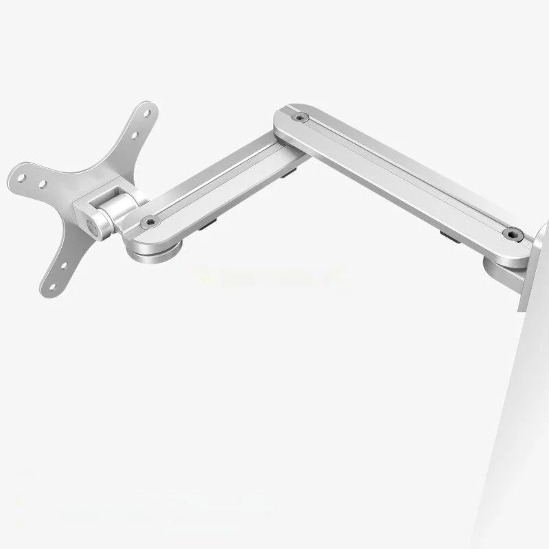 Soporte de Monitor de Computadora de Aleación de Aluminio, Soporte Universal Giratorio Telescópico para Pantalla LCD, Soporte de Pared para Pantalla
