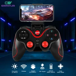 GAMINJA Wireless Bluetooth Game Controller For PC Mobile Phone TV BOX Computer Tablet Joystick Gamepad Joypad Holder