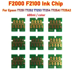 F2000 F2100 Printer Ink Chip T725A White Ink Cartridge Maintenance Tank Chip For Epson SureColor F2000 F2100 SC-F2000 SC-F2100