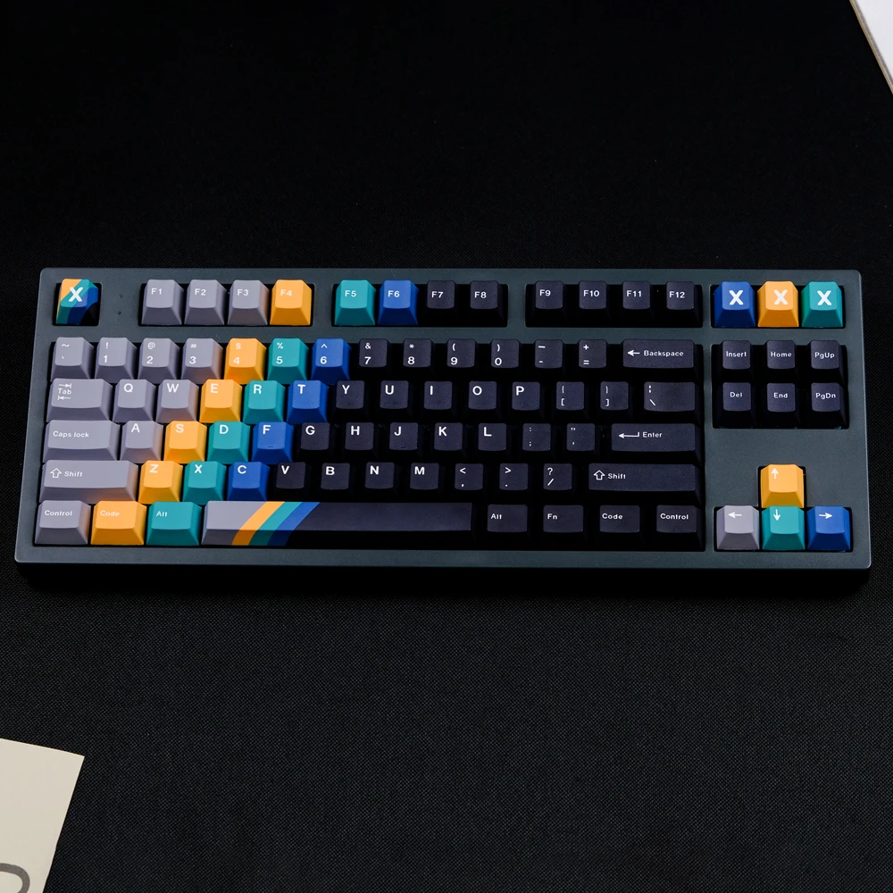 

129 Keys Gradient Keycaps Cherry Profile PBT 5-side Dye Sublimation Mechanical Keyboard Keycap For MX Switch GK61 GK67 75 87 980