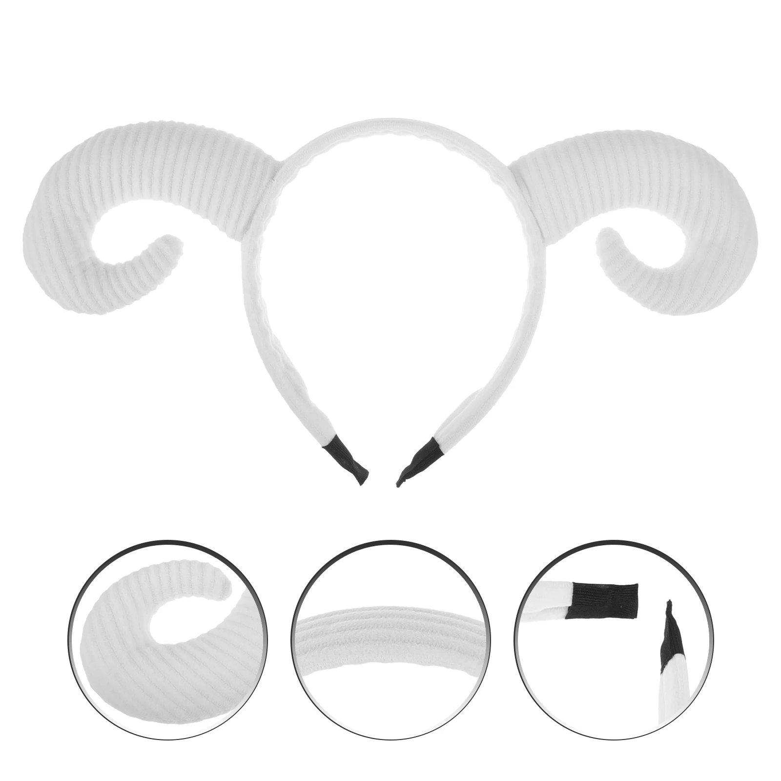 

Claw Headband Halloween Hair Hoop Sheep Horn Hairband Prop Farm Animal Headbands Horns