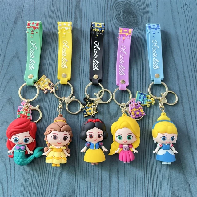 Disney Princess Snow White Elsa Anime Cartoon Pendant Keychain Holder Car Keyring Mobile Phone Bag Hanging Jewelry Kids Gifts AliExpress