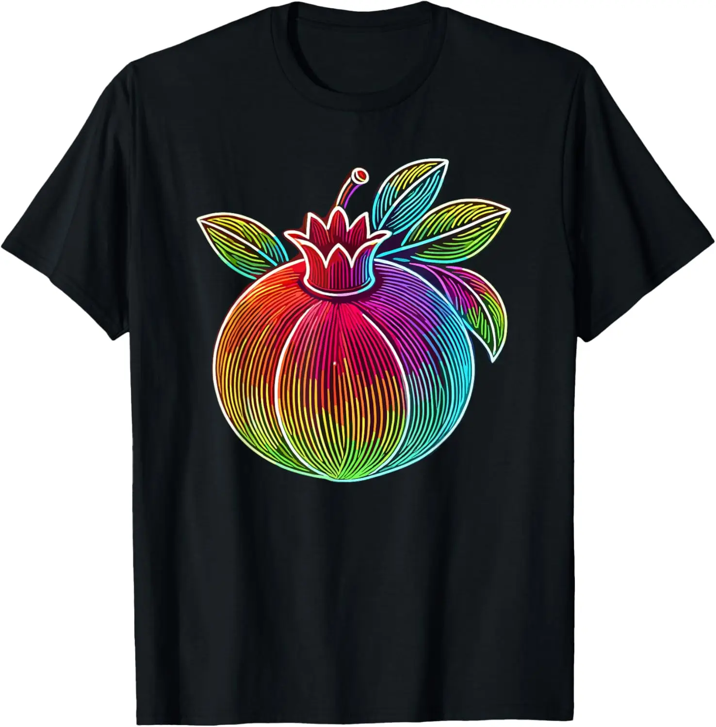 

Colorful Line Art Pomegranate Pomegranates T-Shirt