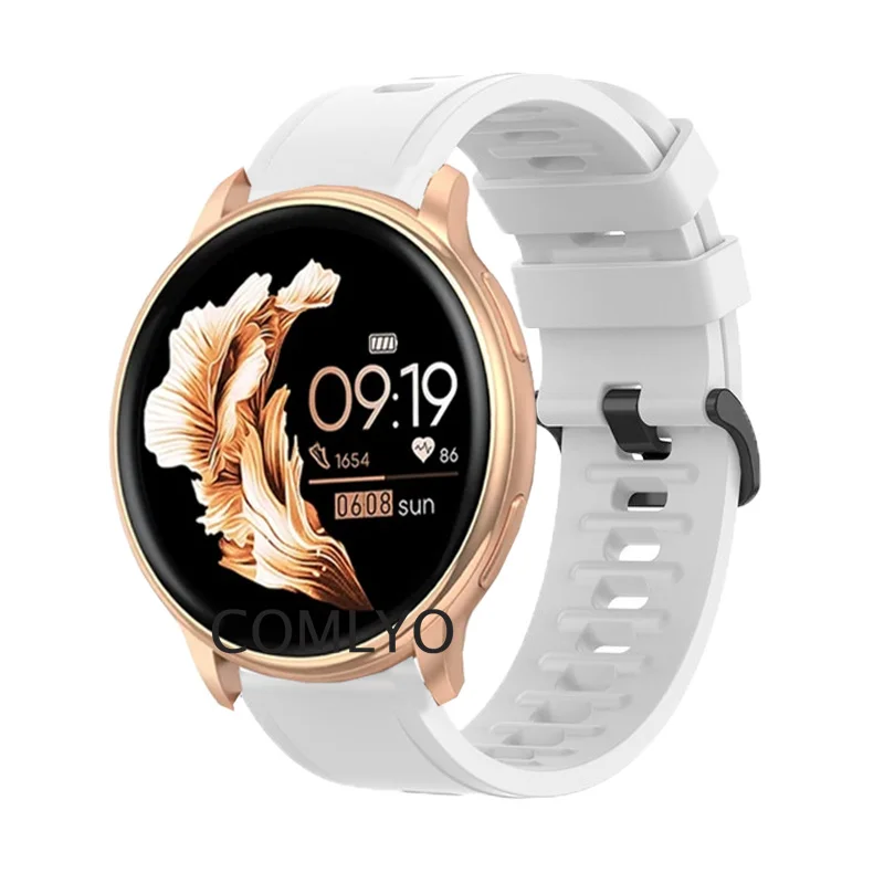 Correa de silicona para reloj inteligente Melanda G35 para hombre y mujer, pulsera deportiva suave, película protectora de pantalla