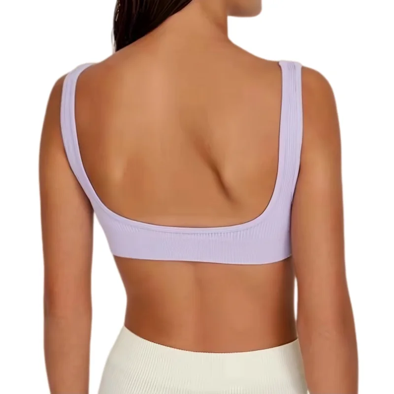 Gerippter, nahtloser U-Back-Bralette, Damen-Tube-Top-BH, bügelloser Plunge-BH, sexy Unterwäsche, kleine Cup-Größe, Intimates, M-XL – Detail 4
