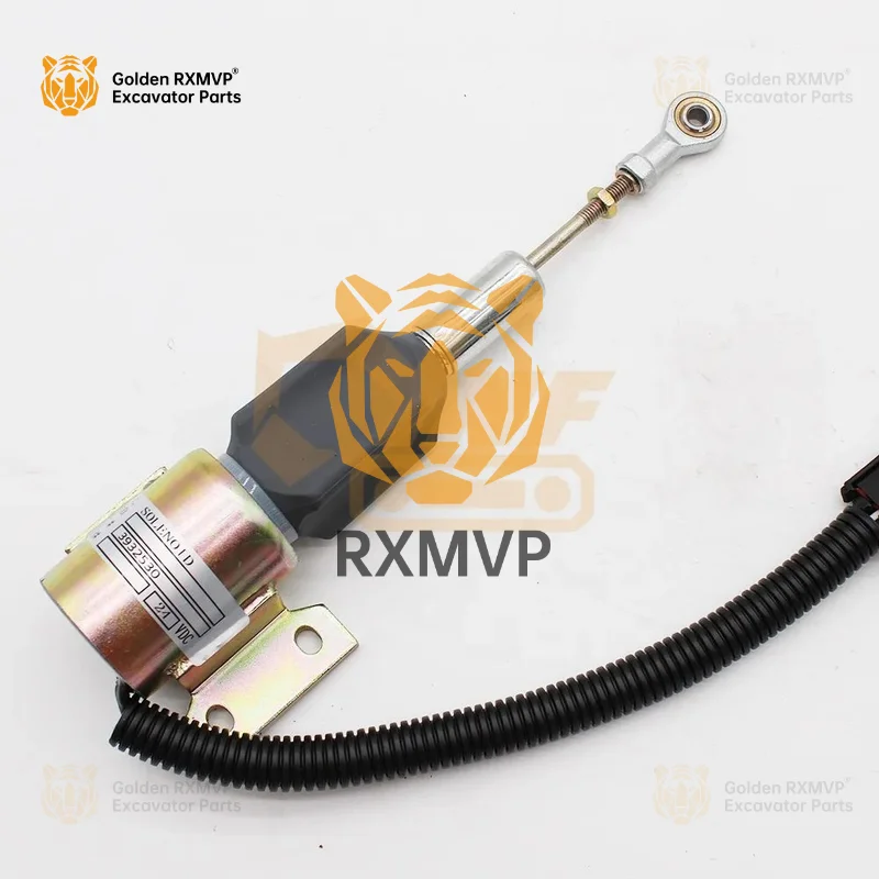 For Hyu Ndai 3932529 3932530 Parts R210lc 7 R220 5 R250lc 7 Engine Stop Solenoid Valve 393253 Excavator