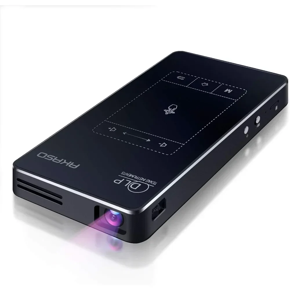 AKASO WT50 Mini Pocket Pico Projector, 1080P Movie Video